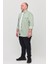 Büyük Beden Slim Fit Erkek Kot Gömlek Su Yeşili 5xl Beden 110-115 Kilo Için Uygun Olur. 4