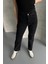 Siyah Boy Fit Kesik Paça Jean Siyah/kar Yıkama / 27 6
