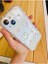 Iphone 14 Plus ve 15 Plus Kamera Korumalı 3D Oyuncak Inci Tasarımlı Silikon Kılıf 3