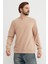 Basic Fitilli Bisiklet Yaka Sweatshirt 2