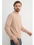 Basic Fitilli Bisiklet Yaka Sweatshirt 4