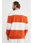 Renk Bloklu Oversize Bisiklet Yaka Sweatshirt 6