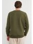 3 Iplik Nakışlı Bisiklet Yaka Sweatshirt 6