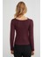 Omuz Aksesuarlı Degaje Yaka Bluz 6