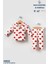 Heart Big Pattern Kız Bebek Giyim 2'li Yenidoğan Pijama Takım 5
