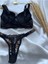 Dantelli Lastiği Taşlı Balenli Destekli Dolgulu Push Up Leopar Sütyen Ve String Iç Çamaşırı Takımı 3