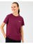 W Light Fabric T-Shirt Kadın Bordo Tshirt S2520239-3877 2