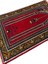 El Dokuma Sıfır Taşpınar Halısı Seccade 74X120 Kırmızı %100 Yün Hatasız Namazlık Kırmızı 3