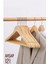 Natural Ahşap Elbise Askısı 12 ADET Montague Design 2