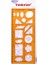 Geometrik Şablon Cetvel 25 Cm. (040) 1