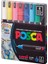 Posca Pc-1mr 0.7 Su Bazlı Boyama Markörü Seti Ana Renkler 8 Renk 1