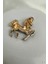 Taş Detay Işıltılı Renkli Mineli Atlı Karınca Broş (4cm) 2