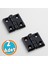 Metal Mini Yaprak Menteşe 30X30MM Dayanıklı Mobilya Kapı Dolap Çekmece Kapak Aksesuar Bağlantı Siyah 1
