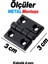 Metal Mini Yaprak Menteşe 30X30MM Dayanıklı Mobilya Kapı Dolap Çekmece Kapak Aksesuar Bağlantı Siyah 2