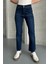 Lacivert Boy Fit Kesik Paça Jean Lacivert / 25 5
