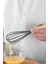 Bambu Saplı Çırpma Teli Mutfak Silikon Çırpıcı Yemek Hazırlık Çırpma Aleti (Antrasit 24 Cm) 2