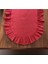 Fırfırlı Pamuk Polyester Oval Runner 30X80 cm 2