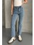 Açık Mavi Boy Fit Kesik Paça Jean Mavi / 29 5