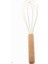 Bambu Saplı Çırpma Teli Mutfak Silikon Çırpıcı Yemek Hazırlık Çırpma Aleti (Antrasit 24 Cm) 2