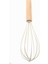 Bambu Saplı Çırpma Teli Mutfak Silikon Çırpıcı Yemek Hazırlık Çırpma Aleti (Antrasit 24 Cm) 3