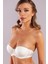 Golshan Gabrıella Balconette Foam Cup Bra, Ekru Konforlu ve Şık Sütyen, Strapless 2
