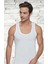 Erkek Penye Klasik Beyaz Atlet TER0101 6'lı Paket + Elastan Likralı Pamuklu Boxer Gri Külot TER0114 6'lı Paket 1