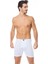 Erkek Ribana Esnek Yapılı Soft V Yaka Beyaz Atlet TER0107 6'lı Paket + Ribana Esnek Yapılı Boxer Beyaz Külot TER0111 6'lı Paket 2