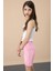 Pembe Patili Cute Baskılı Kız Çocuk Beli Lastikli Şort 20759 3