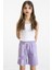 Lila Kız Çocuk Şort 20755 4