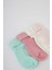 Kız Bebek Dikişsiz 4'lü Pamuklu Uzun Çorap C9092A5NS 6