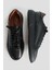 111230187 Tommy Casual Deri Erkek Sneaker Ayakkabı Siyah 5