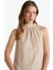 Regular Fit Halter Yaka Şifon Kolsuz Bluz G0129AX25AU 5