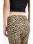 Sigaret Normal Bel Leopar Desenli Düz Paça Saten Pantolon J8741AZ25WN 6