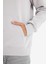 Regular Fit Kapüşonlu İçi Yumuşak Tüylü Kanguru Cepli Basic Düz Sweatshirt X8283AZ25AU 5