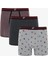 Erkek Organik Çizgili 3'lü Boxer 1