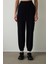 Siyah Dikiş Detaylı Yüksek Bel Modal Jogger 2