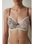 Bej Curvy Broderie Balenli Toparlayıcı Dolgusuz Sütyen 3
