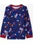 Lacivert Erkek Çocuk Bear Style Ayı Desenli Pijama Takımı 2