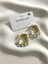 Square Pearl Hoop Earrings/ (Kare Formlu Inci Halka Küpe) 1