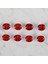 Loren Crafts Kırmızı 8 Li Düğme - 240 2
