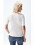 Kadın Modal Fitilli T-Shirt Ekru Renk 2