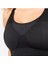 Yüzücü Sırt Dikişsiz Sporcu Sütyeni - Orta Destek - Siyah 5
