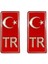 Tr Plaka Sticker 2'li - Türkiye Plaka Sticker 1