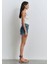 Cherry 90LAR Puslu Koyu Mavi Jean Şort 1410022-89732 7