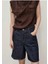 Yüksek Belli Rinse Wash Bermuda Şort 1