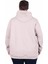 Büyük Beden Kapüşonlu Sweat Double Face Winter 25700 Bej 3