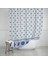 Banyo Perdesi 1X180X200 Tek Kanat Duş Perdesi Halka Hediyeli Duşakabin Perdesi 4910 Mavi 3