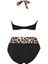 Yüksek Bel Desenli Üçgen Bikini Takım 2
