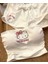Beyaz Hello Kitty Crop Şort Alt Üst Takım 3