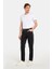 Erkek Regular Fit Rahat Kesim Kanvas Siyah Pantolon 3
